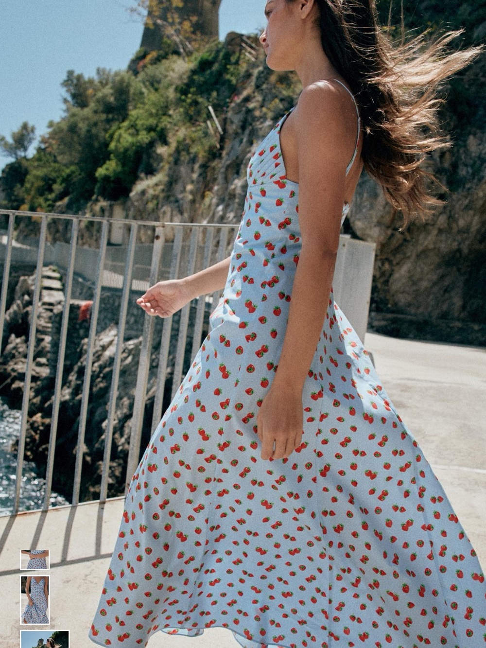 NWT - 🍓 Strawberry poplin dress
